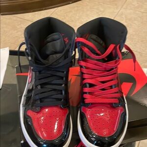 Air Jordan Retro High OG Sneakers - Black and Red